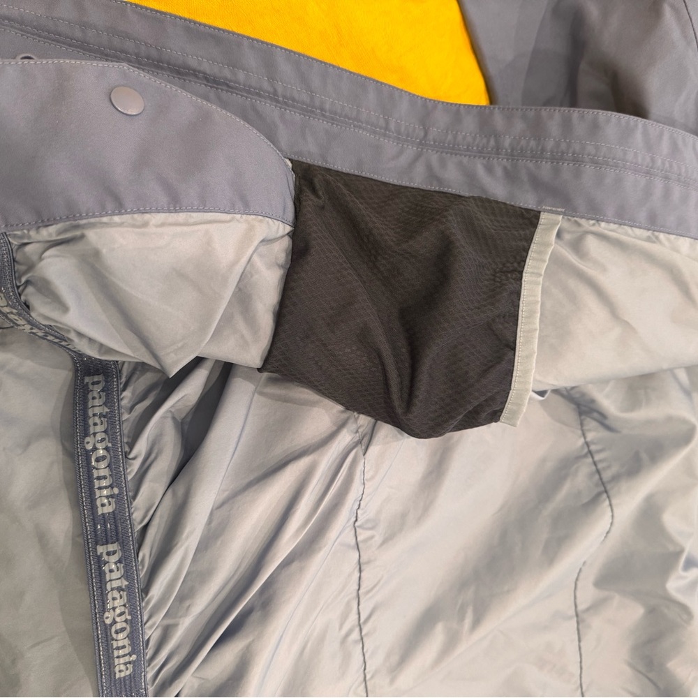 Patagonia Kids Goretex Snowboard Ski Blue Storm Shift Jacket Medium 10 Yr Recco - Picture 4 of 10